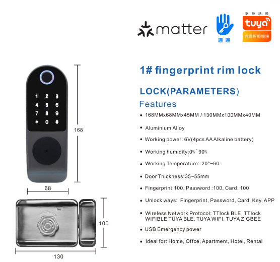 Tuya Apartment Smart Lock